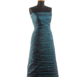 Taft kreš plastický šanžán tmavý petrol