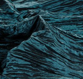 Taft kreš plastický šanžán tmavý petrol