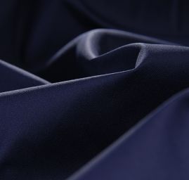 Pružná látka bavlna směs košilovina temně modrá