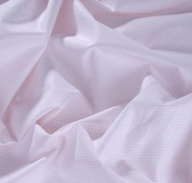 Bavlněná látka tisk puntíky růžové