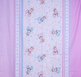 Bavlněná látka telátko s dudlíkem/květinky