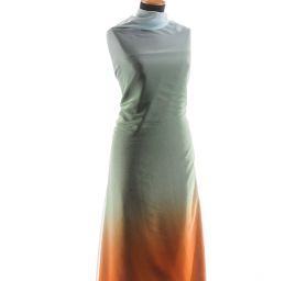 Šifon duhový skořicový/zelený/sv. modrý