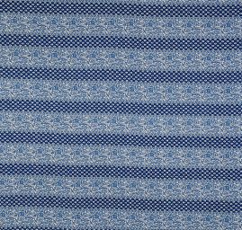 Viskozová šatová látka květinový vzor proužků