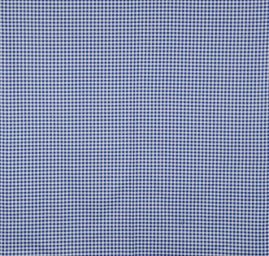 Bavlněná látka vzork kostek kanafas modrobílá