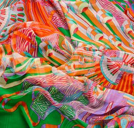 Hedvábný šifon hodiny/klávesy