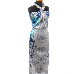 Hedvábný satén japonerie kupón