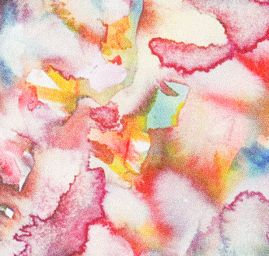 Hedvábný satén motiv malba akvarel