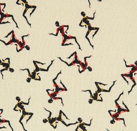 Hedvábný krepdešín postavy