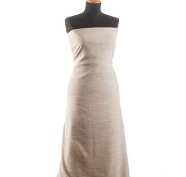 Len viskoza směs design Art Fabrics režný světlý