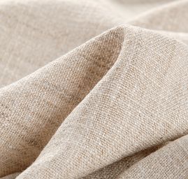 Len viskoza směs design Art Fabrics režný světlý
