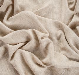 Len viskoza směs design Art Fabrics režný světlý