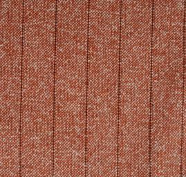 Vlněná kostýmová látka tvíd proužek rezavohnědá