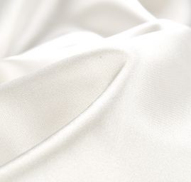 Satén pružný hladký smetanový II.jakost