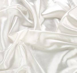 Satén pružný hladký smetanový II.jakost