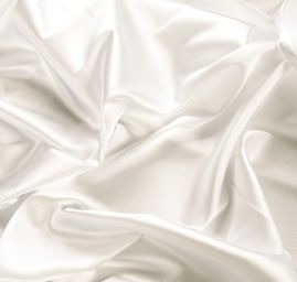 Satén perlový pružný slonová kost