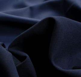 Pletenina úplet scuba crepe oboustranný tm.modrá/modrá