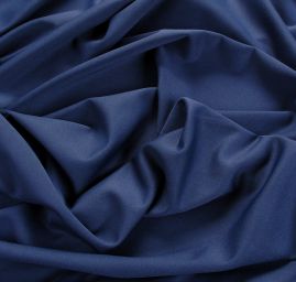 Pletenina úplet scuba crepe oboustranný tm.modrá/stř.modrá