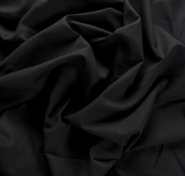 Bavlněná látka silnější černá