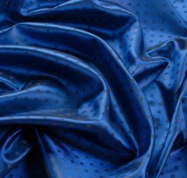 Podšívka žakárová kostky tmavě modrá