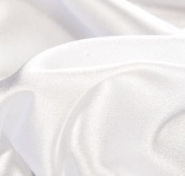 Krep satén perlový nepružný slonová kost