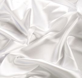 Krep satén perlový nepružný slonová kost