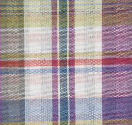 Bavlněná jemná látka vzor kostek oboustranná