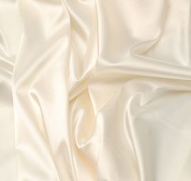 Satén pružný smetanovovanilkový