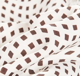 Viskózová látka geometrický motiv kostky