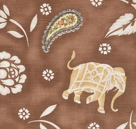 Viskózová látka orientální zvířecí vzor