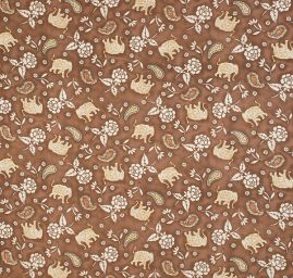 Viskózová látka orientální zvířecí vzor