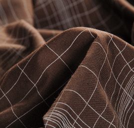 Bavlněná košilová látka geometrický motiv