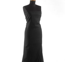 Riflovina bavlněná látka pružná černá