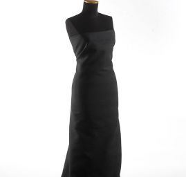 Riflovina bavlněná pružná látka proužky černá