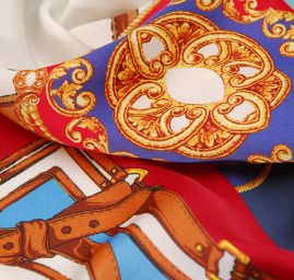 Krepdešín směs hedvábný ve stylu Versace