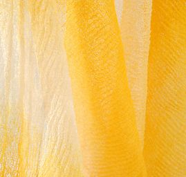 Síť kreš velká oka žlutobílá