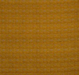 Žakárová oděvní látka secesní vzor jeřabiny žlutá