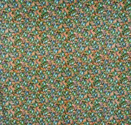 Úplet jemný viskozový květy modré růže