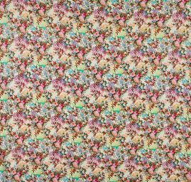 Úplet jemný viskozový květy oranžové růže