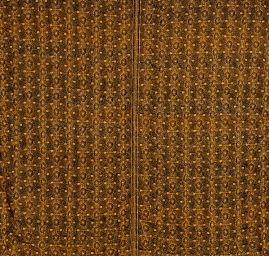 Krajka pružná drobné květy měděná