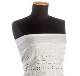 Madeira bavlněná květinový geometrický vzor 