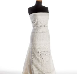 Madeira bavlněná květinový geometrický vzor 