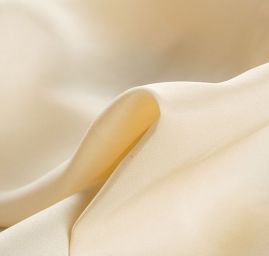 Hedvábný krepdešín pružný smetanový
