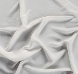 Hedvábný krepdešín pružný slonová kost