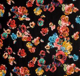 Hedvábný satén květy růží