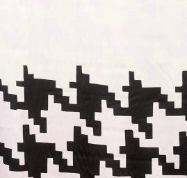 Hedvábný satén geometrický vzor