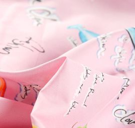 Bavlněné látka vzor sluneční brýle/botičky lodičky