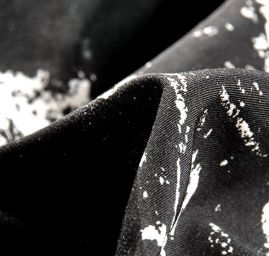 Mikado tkanina hedvábí abstraktní vzor