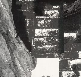 Mikado tkanina hedvábí abstraktní vzor