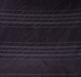 Hedvábný žakár proužky tmavě hnědý