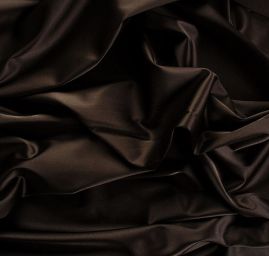 Satén pružný matný pevnější tmavě hnědé barvy